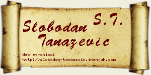 Slobodan Tanazević vizit kartica